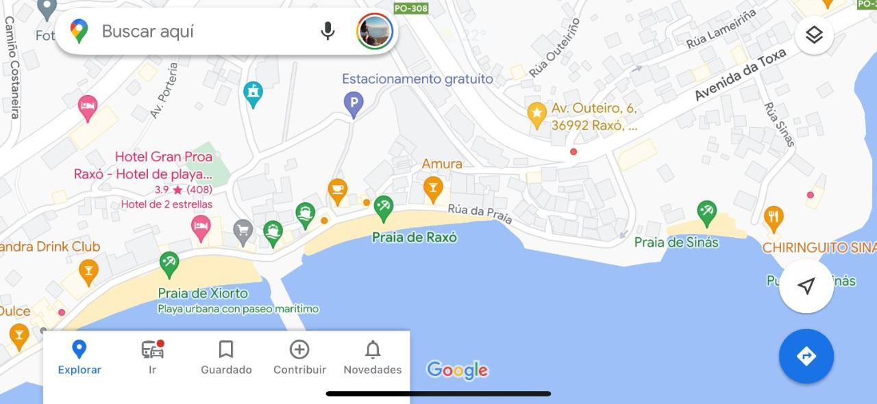 Apartamento Lb, Vistas A La Ria Raxo Exteriör bild