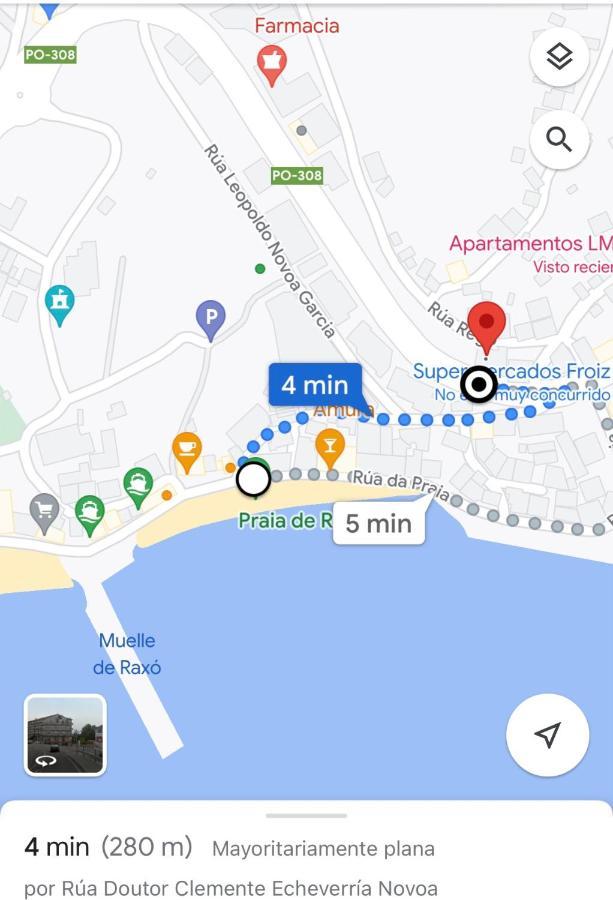 Apartamento Lb, Vistas A La Ria Raxo Exteriör bild