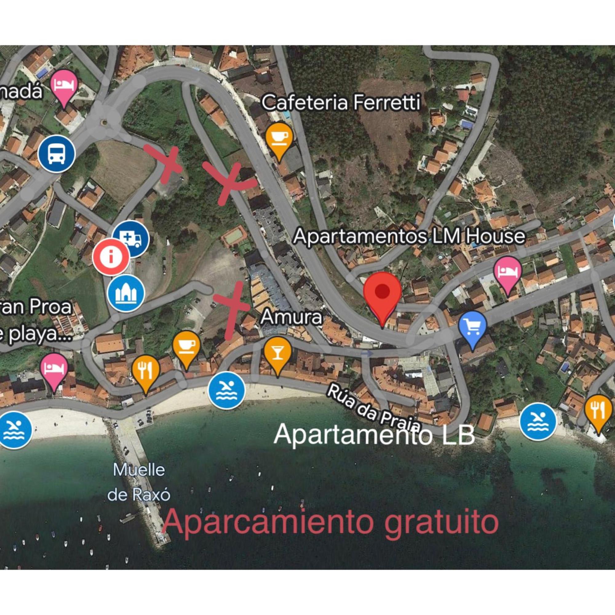 Apartamento Lb, Vistas A La Ria Raxo Exteriör bild